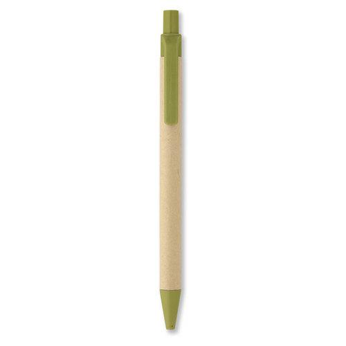 Эко Шариковая ручка из картона, CARTOON Зеленый - фото 1 - id-p87426426