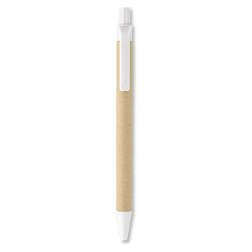 Эко Шариковая ручка из картона, CARTOON Белый - фото 1 - id-p87426427