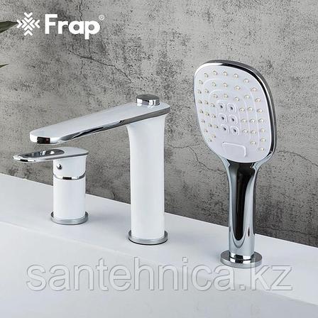 FRAP F1149 Смеситель на борт ванны белый/хром, фото 1