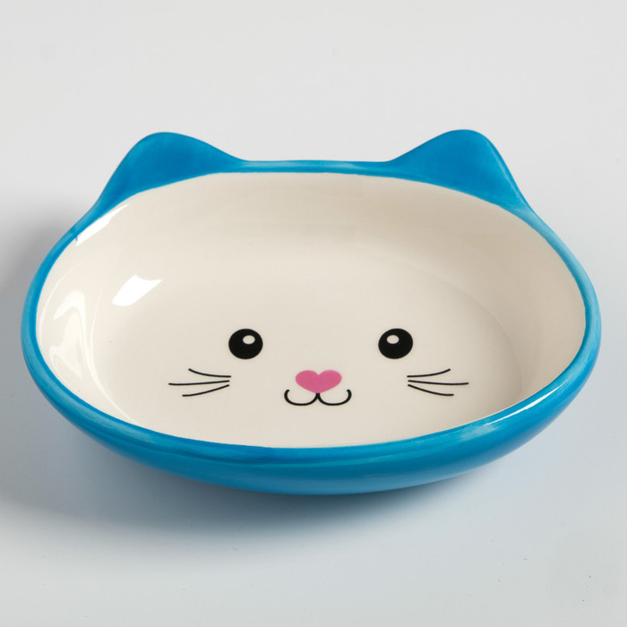 Миска керамическая для кошек Мордочка кошки
