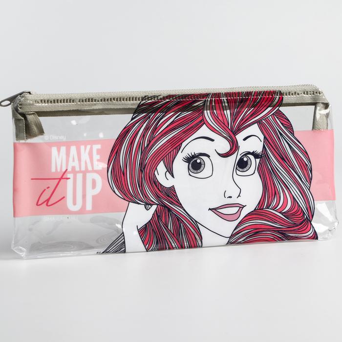 Пенал "MAKE it UP", Принцессы: Ариель, плоский 20,5*9,5 см 5244325