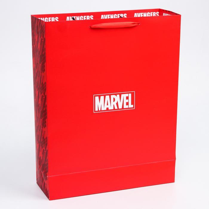 Пакет ламинат вертикальный "MARVEL", Мстители, 31х40х11 см 4628762