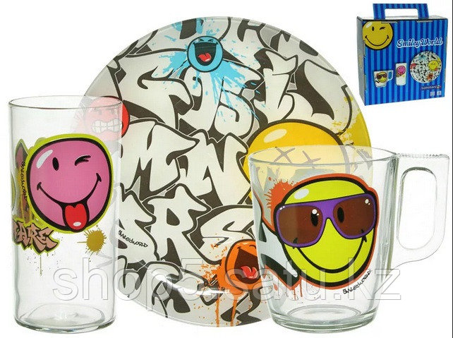 Детcкий набор SMILEY WORLD GRAFFITI CHILD 3 предмета
