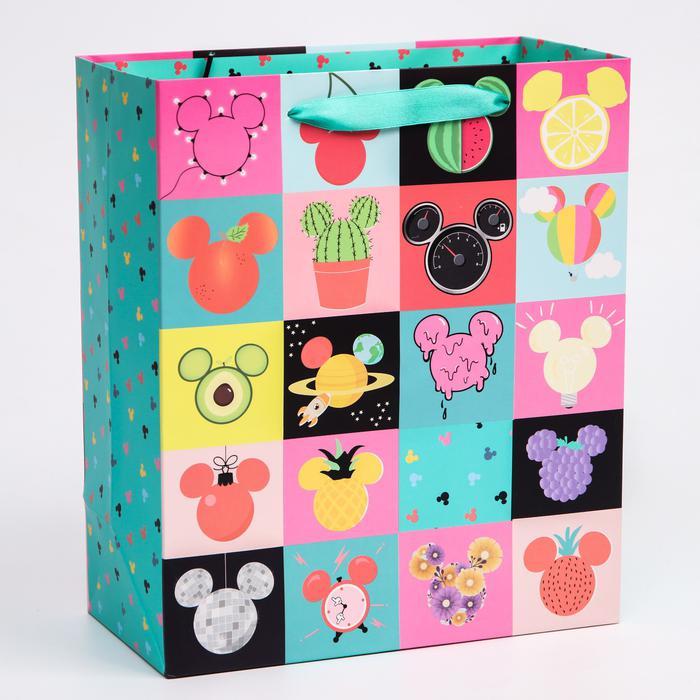 Пакет ламинат вертикальный "Mickey", Микки Маус, 23х27х11,5 см 4628767