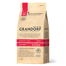 502025 GRANDORF Adult Indoor, Грандорф сухой корм для взрослых кошек, ягнёнок с бурым рисом, уп. 2 кг