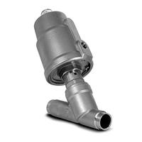 Клапан (вентиль) угловой запорный с пневмоприводом 22нж619р ТУ ПФ 96017-66