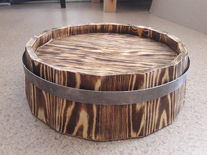 Срезы деревянных бочек