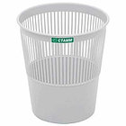 Корзина для мусора СТАММ 14 литров, сетчатая, серая