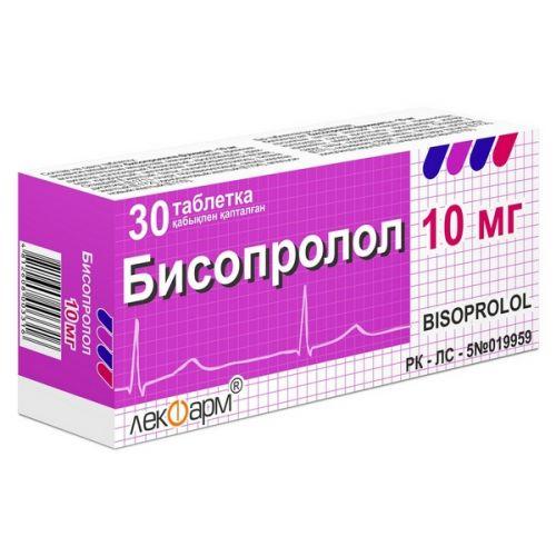 Бисопролол 10мг №30 табл. Лекфарм