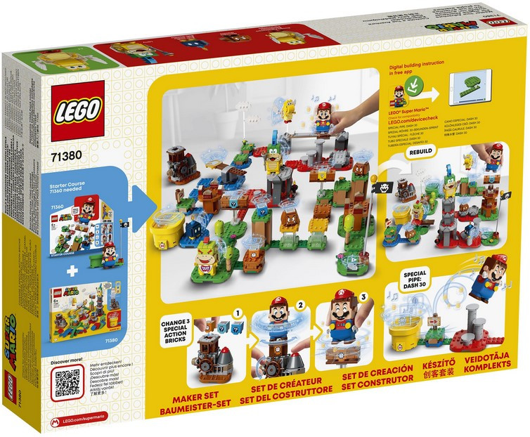 71380 Lego Super Mario Твои уровни! Твои Приключения! Дополнительный набор, Лего Супер Марио - фото 2 - id-p87413144
