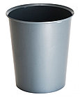 Корзина для мусора СТАММ 14 литров, цельная, серая