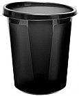 Корзина для мусора СТАММ 9 литров, цельная, черная