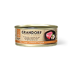 12628 GRANDORF Филе тунца с куриной грудкой, влажный корм для кошек всех возрастов, баночка 70гр.