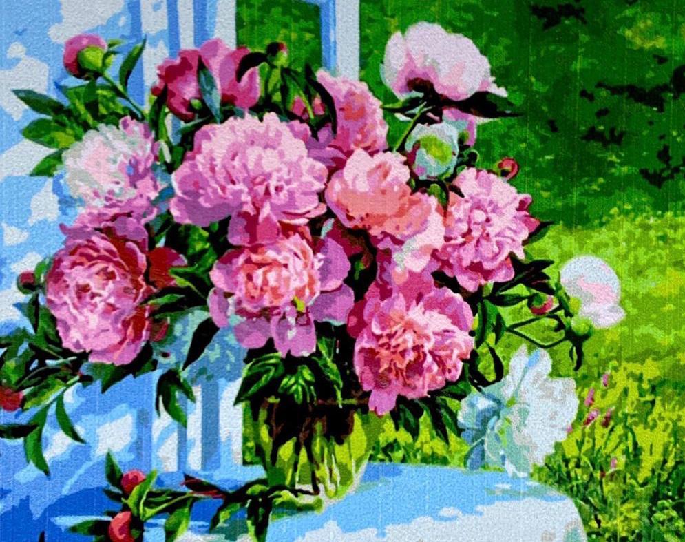 Картина по номерам "Пионы" 50*40