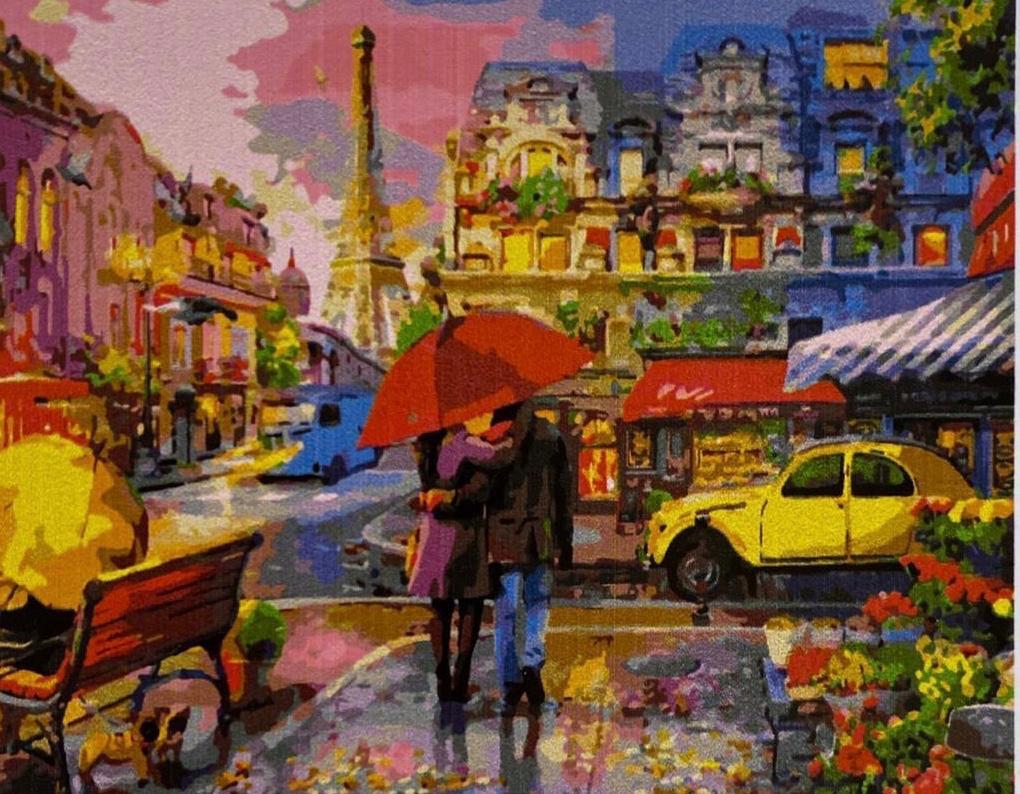 Картина по номерам "Любовь в Париже" 50*40
