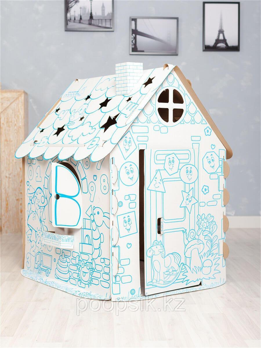 Картонный домик раскраска Хоммик - фото 2 - id-p87448617