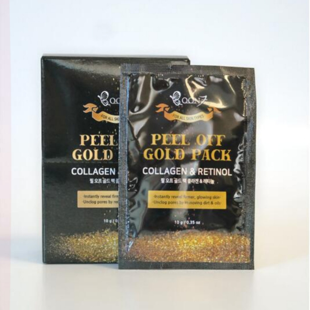 BOON7 Peel Off Gold Pack Collagen$Retinol Золотая маска-пленка «КОЛЛАГЕН и РЕТИНОЛ» 1 шт *10гр