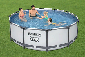 Каркасный бассейн Bestwey 56260 Steel Pro Max (366х100 см) на 9150 литров, фото 2