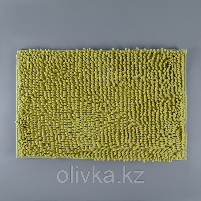 Коврик Доляна «Букли длинные», 40×60 см, цвет зелёный