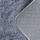 Набор ковриков для ванны и туалета Доляна «Пушистик», 3 шт: 32×40, 40×50, 50×80 см, цвет серый, фото 3