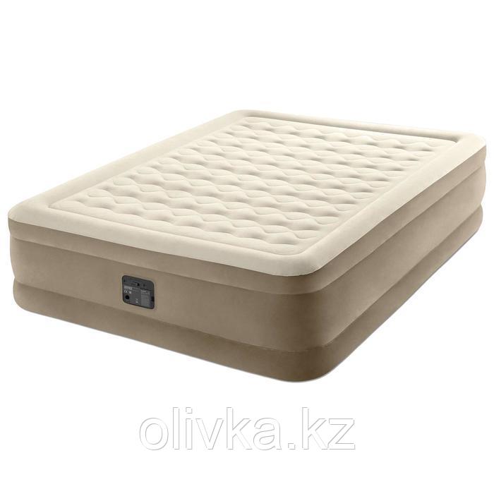 Кровать надувная Ultra Plush Bed, 152 х 203 х 46 см, встроенный насос, 220 В, 64428NP INTEX