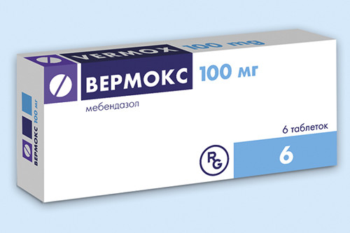 Вермокс 100 мг №6 таблетки
