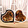 Музыкальная шкатулка Сердце с танцующей балериной, коничневая., фото 2