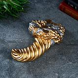 Фигура "Рог изобилия", гипс, золото-хром, 9х15х27см, фото 5