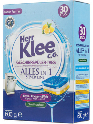 Таблетки для посудомоечных машин Klee Silver Line 30шт