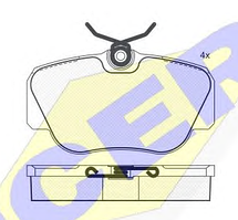 Тормозные колодки GROSS-012(REMSA 284.00)