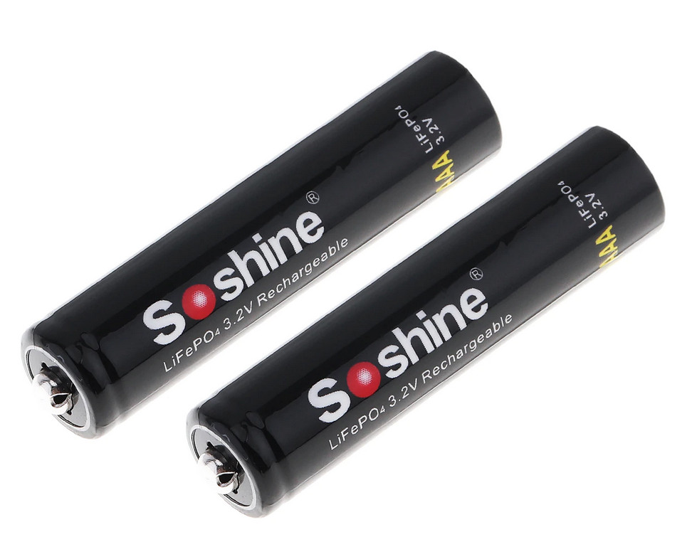 Аккумулятор LiFePO4 Soshine 10440 (AAA) 3.2V 280mAh (3.9)