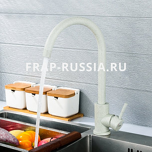 Смеситель для кухни Frap F40899-2 серый нерж. сталь, фото 2