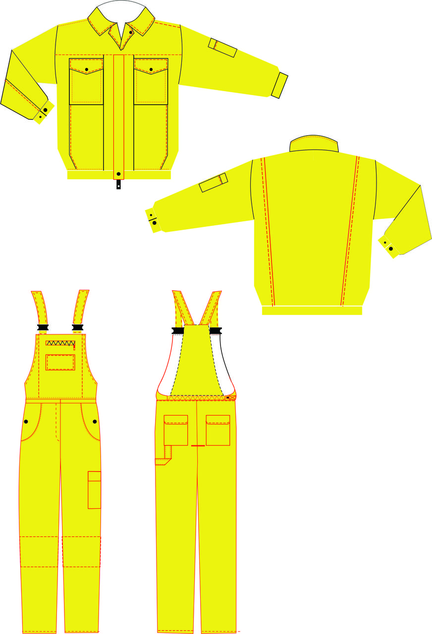 Комплект рабочий "Гелиос" (куртка и полукомбинезон) - фото 2 - id-p667029