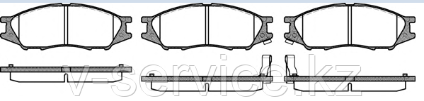Тормозные колодки REMSA 1123 02-AF