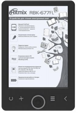 Ritmix RBK-677FLЭлектронная книга цвет черный