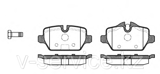 Тормозные колодки REMSA     1132.00-AF, фото 1