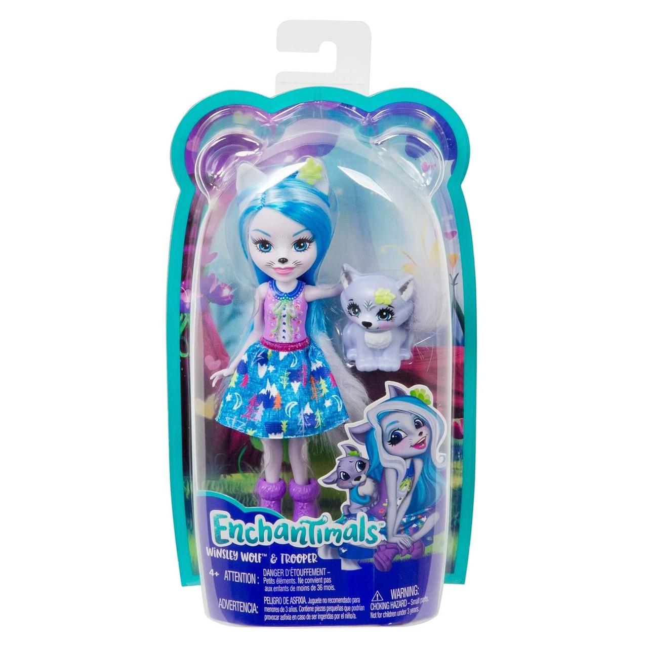 Энчантималс Enchantimals кукла с питомцем Уинсли Вульф И Троппер