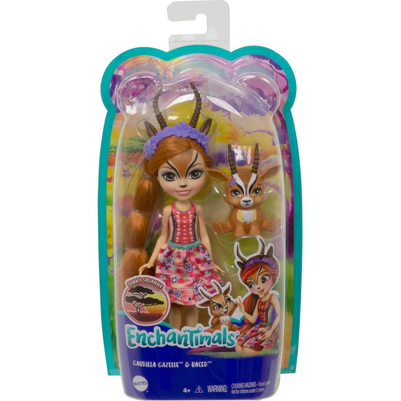 Энчантималс Enchantimals кукла с питомцем Габриэла Газелли и Рейсер GTM26