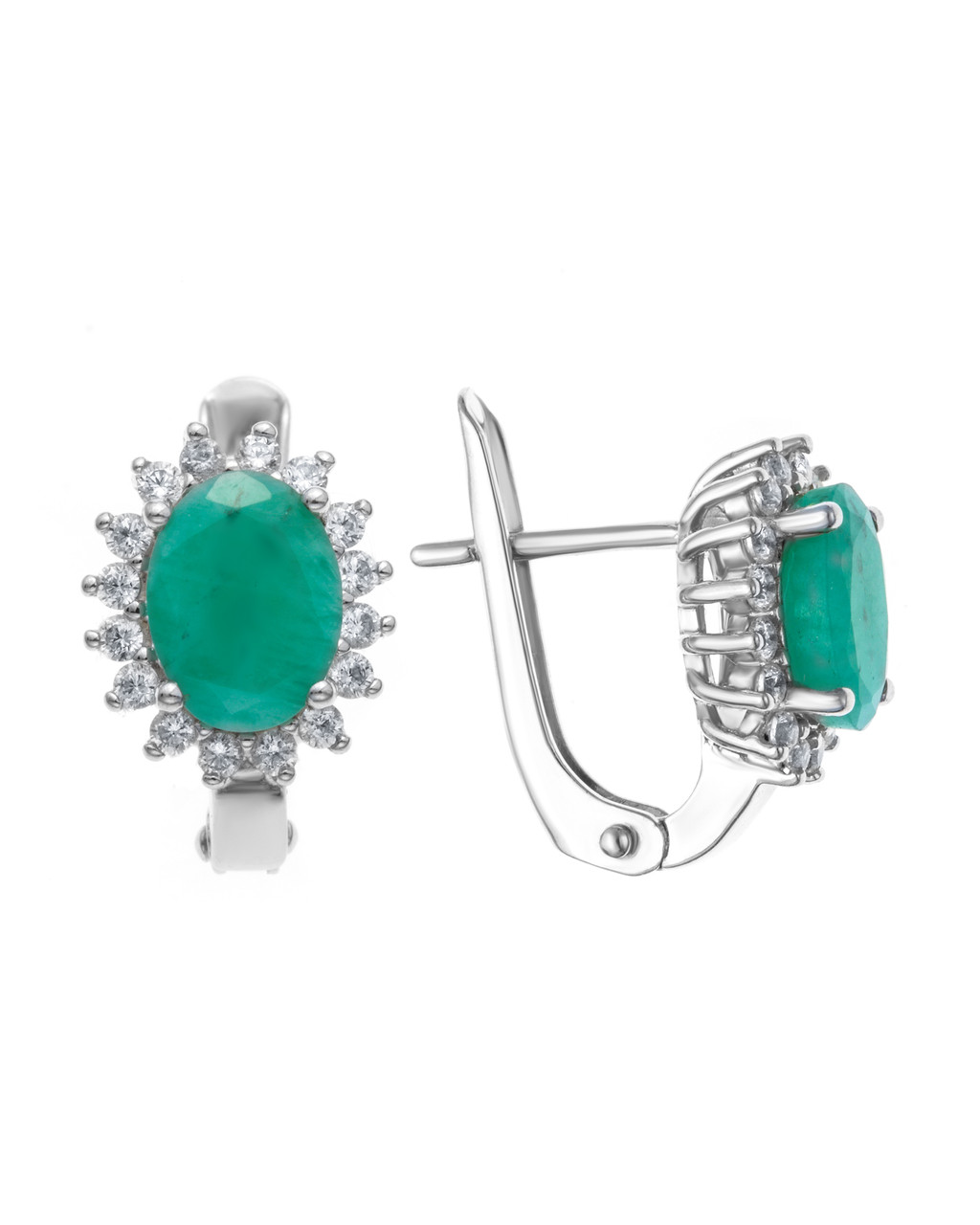 Серьги Teosa серебро с родием E-DRGR00608-EM