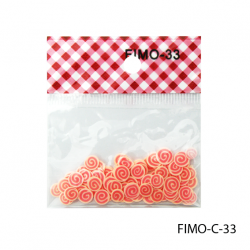 FIMO-C-33Фигурки FIMO в форме оранжево-красных спиралек - фото 1 - id-p87486291