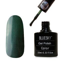 Гель-лак «Bluesky»  A006 Темно-зеленый перламутровый 10ml.