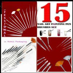 Набор кистей  для дизайна Nail Art Brush 15шт