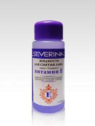 Жидкость для снятия лака «Витамин Е» 80 ml Severina