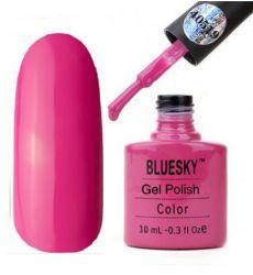 Гель-лак «Bluesky» насыщенно розовый натуральный Hot Pop Pink 10ml.