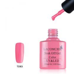 Гель-лак «LACOMCHIR» TD83 Розовый теплый 10ml.