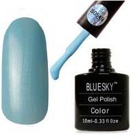 Гель-лак «Bluesky» AZURE WISH 10ml. Светло-голубой с серебряным микроперламутром