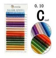 Ресницы в панеле EYEMIX цветные 12mm/0,10C (Корея)