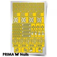 PRIMA Nails тырнақ дизайнына арналған трафарет. Африка