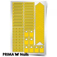 PRIMA Nails тырнақ дизайнына арналған трафарет. Ацтектер мен Майялар 1