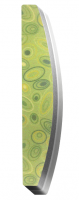 Пилка-баф (полукруглая, рисунок «Абстракция зеленая», 100/180) Runail Professional